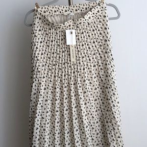 Max Studio Pleated Midi Skirt